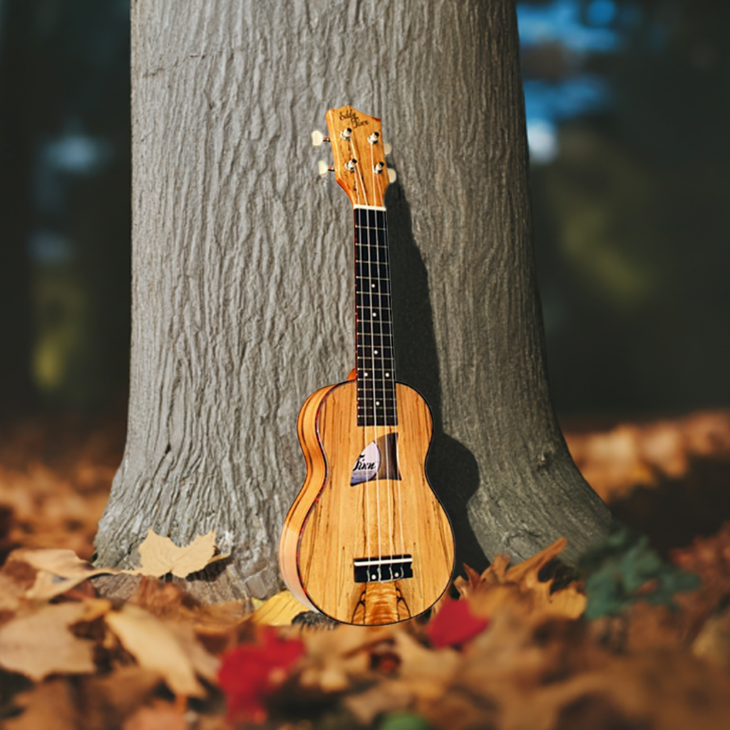 Eddy Finn Concert Uke – Spalted Maple Ukulele